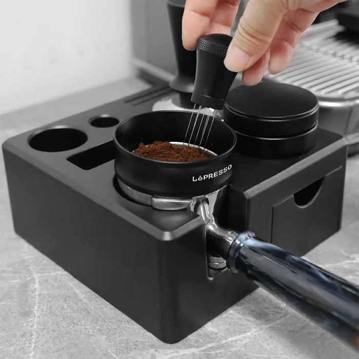 Lepresso -   Magnetic 58mm Dosing Ring - Black
