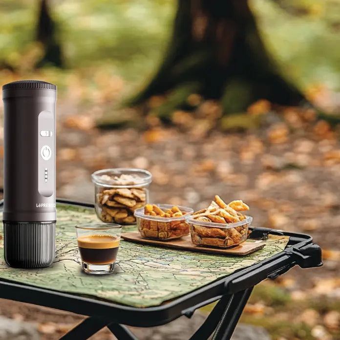 LePresso Portable 2-in-1 Espresso Maker – Brown