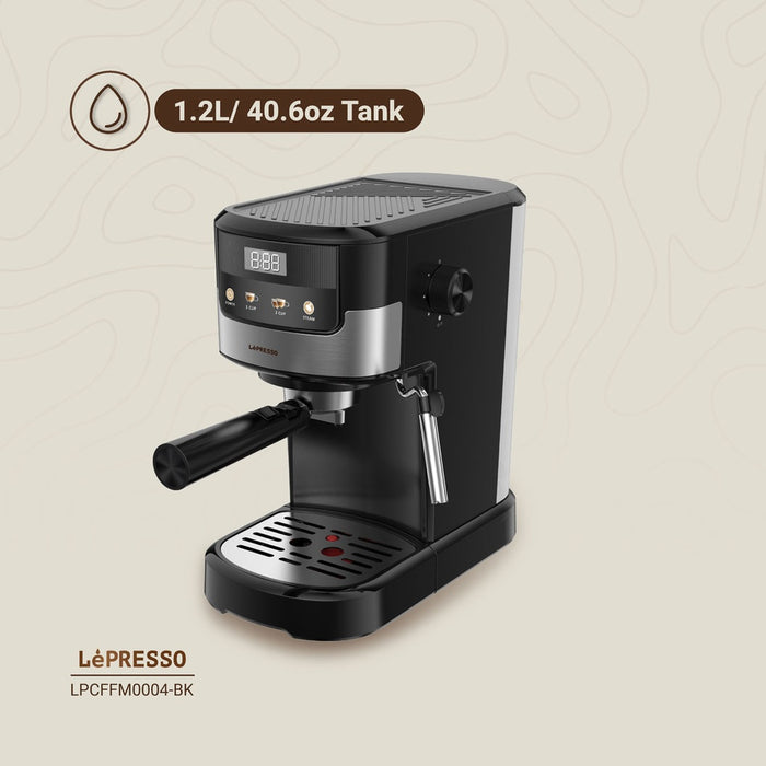 Lepresso - Suprema Espresso Machine Black | ليبريسو - ماكينة إسبريسو سوبريما أسود