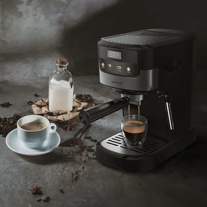 Lepresso - Suprema Espresso Machine Black | ليبريسو - ماكينة إسبريسو سوبريما أسود