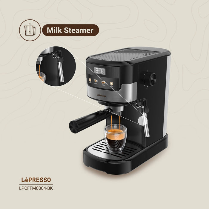 Lepresso - Suprema Espresso Machine Black | ليبريسو - ماكينة إسبريسو سوبريما أسود