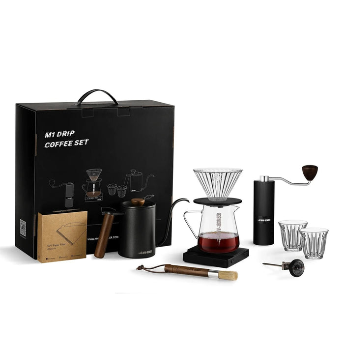 3BOMBER - M1 Drip Coffee Set Deluxe Advanced Black طقم قهوة M1 بالتنقيط ديلوكس متقدم أسود