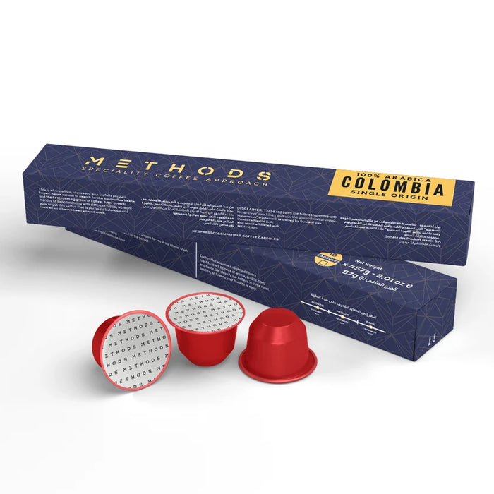 Methods Roastery – Colombia Single Origin Coffee Capsules – 10 Capsules