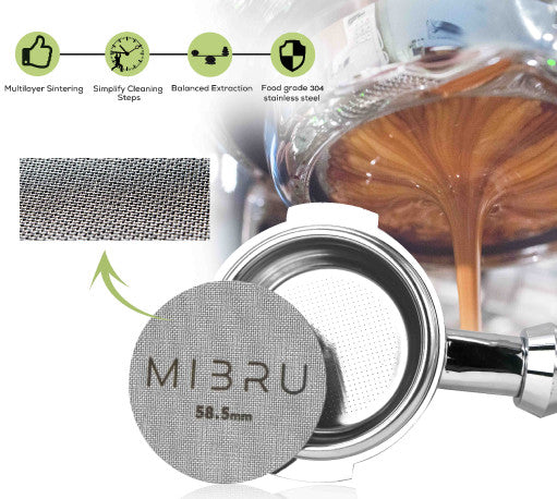 MIBRU - 58.5 mm Espresso Puck Screen