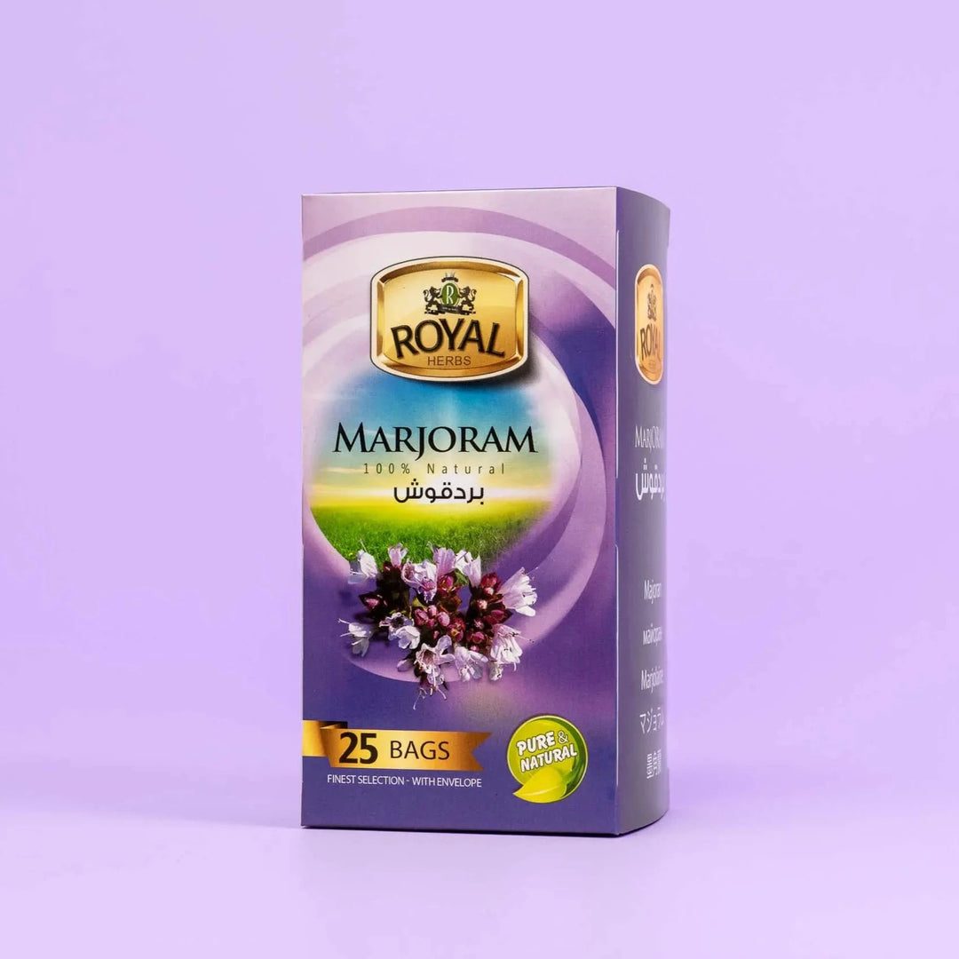 Royal Herbs - Marjoram Herbal Tea - 25 tea bags | رويال اعشاب - شاي اعشاب بنكهة بردقوش - 25 كيس شاي