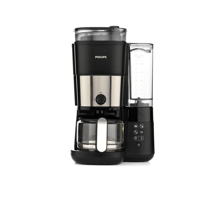 Philips - Drip coffee maker with built-in grinder HD7900 1.25 L Black