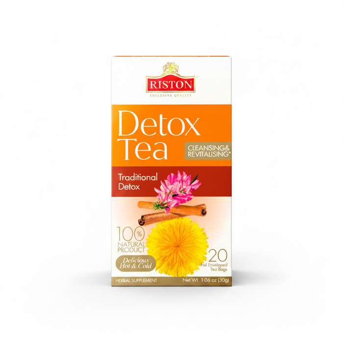 Riston - Traditional Detox Tea – 20 Tea Bags × 1.5 g (Foiled Sachets)