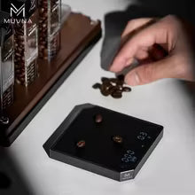 MUVNA Metal Smart Coffee Scale – Black | ميزان قهوة MUVNA Metal Smart الرقمي – أسود