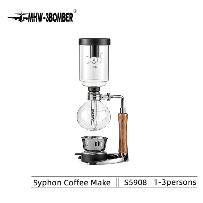 3BOMBER - Syphon Coffee Brewer 1-3 Cup  سيفون صانعة القهوة 1-3 كوب