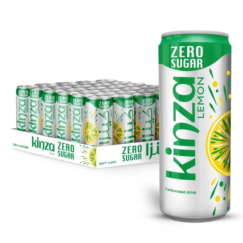 Kinza - Carbonated Drink Lemon Zero ( 30 x 250 ml ) — Kaif