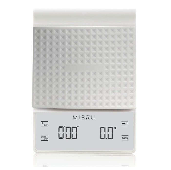 MIBRU - Digital Coffee Scale with Touch Display – White