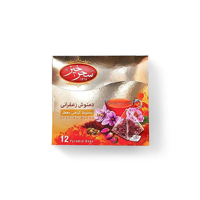 |  Sahar Khiz - Saffron Herbal Infusion 12 Pyramid Bags
