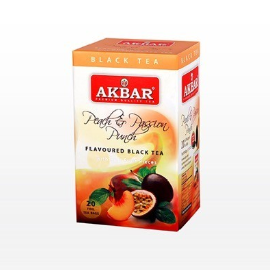 |  Akbar - Peach & passion fruit Black Tea 20 Bags