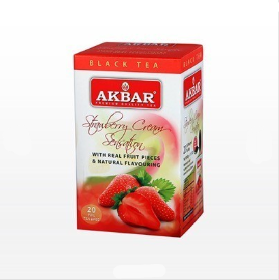 |  Akbar - Strawberry cream sensation Black Tea 20 Bags