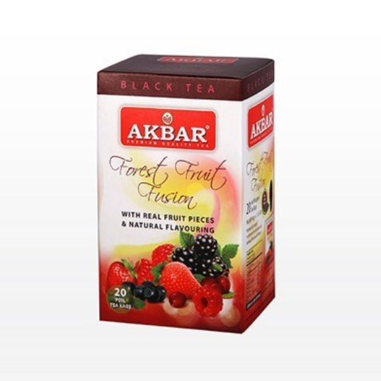 أكبر - شاي أسود بنكهة الفواكه البرية المشكلة 20 كيس  |  Akbar - Forest Fruit Fusion Black Tea 20 Bags