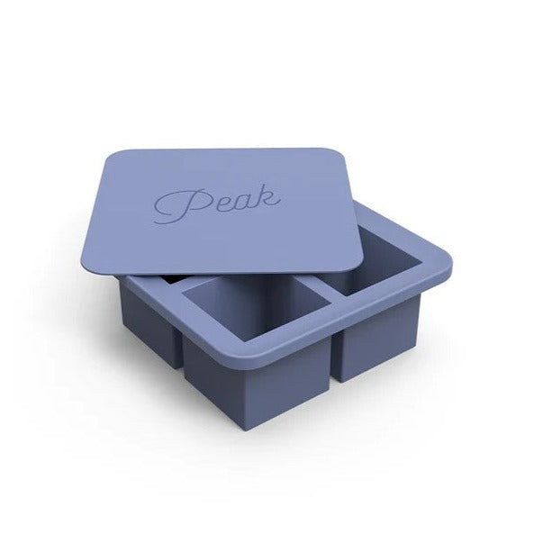 Extra Large Cube Tray - Peak Ice Works - Blue  | قالب مكعبات الثلج الكبيرة - بيك آيس ووركس -أزرق