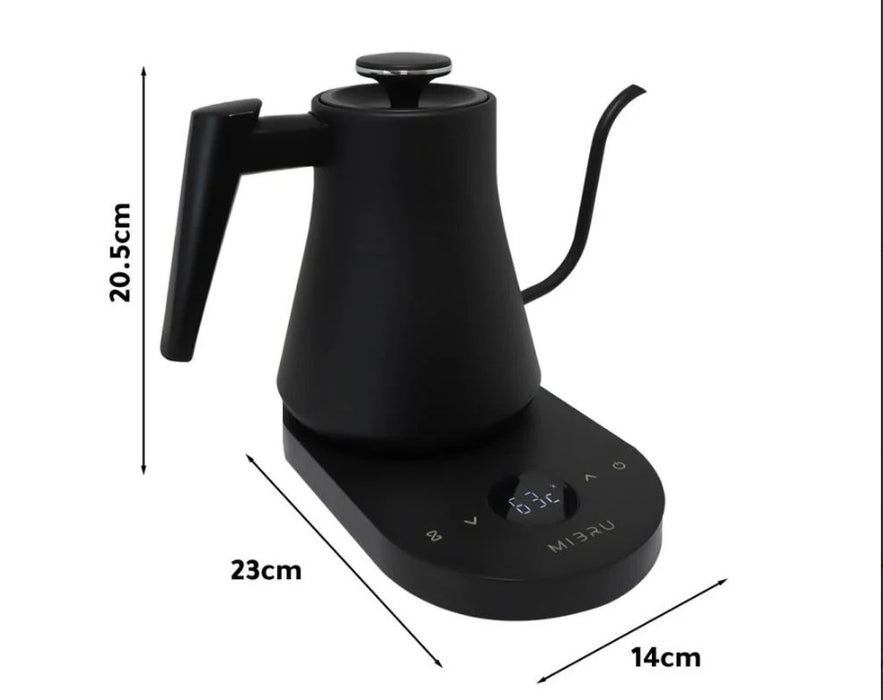 MIBRU - Coffee electric dripping pot with temp control - black  | MIBREW - إبريق تقطير قهوة كهربائي مع تحكم في درجة الحرارة - أسود