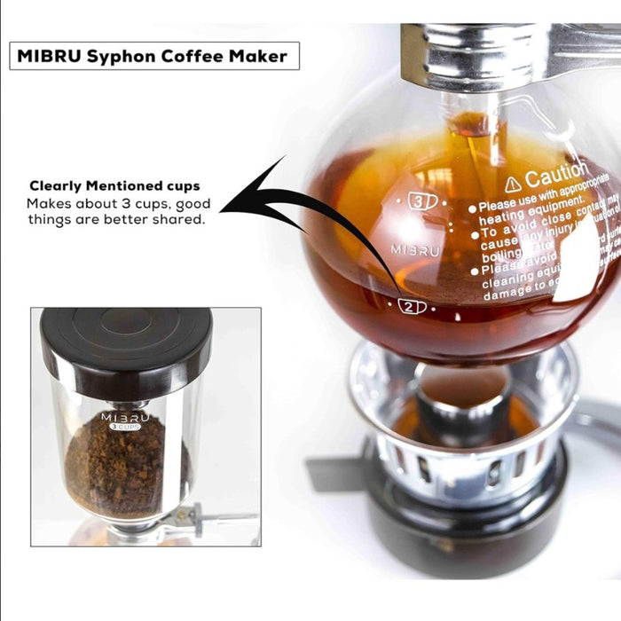 MIBRU - SYPHONE coffee maker | صانعة قهوة سايفون MIBRU