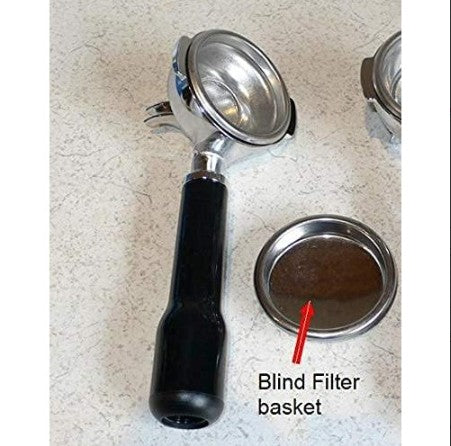 MIBRU - Coffee blind backflush basket 58mm | باسكت مقفل لتنظيف رأس المجموعة — بلايند باسكت مقاس 58 ملم
