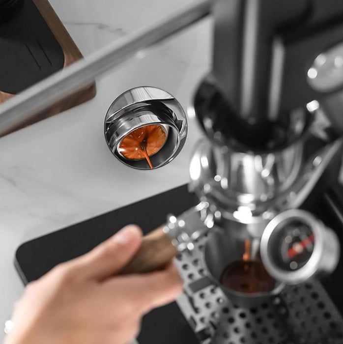 coffee espresso extraction mirror | مرآة استخلاص إسبريسو مغناطيسية