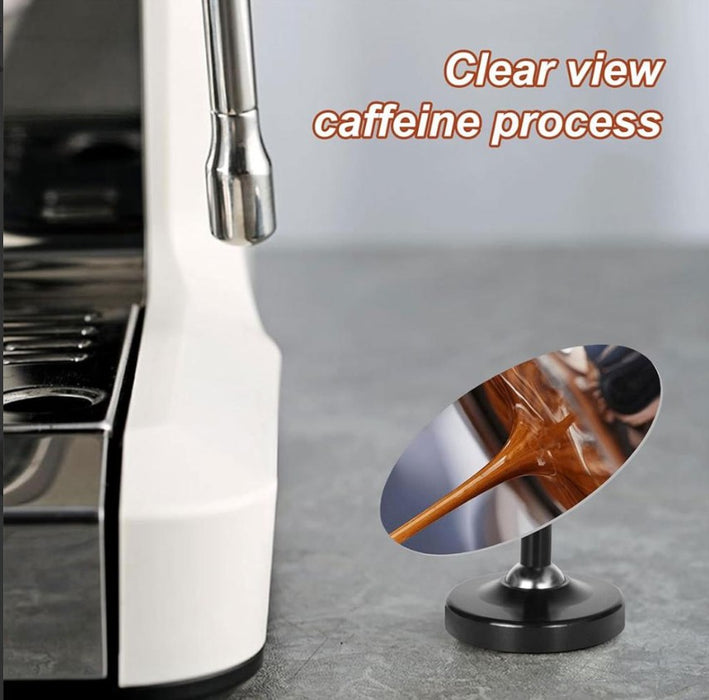 coffee espresso extraction mirror | مرآة استخلاص إسبريسو مغناطيسية