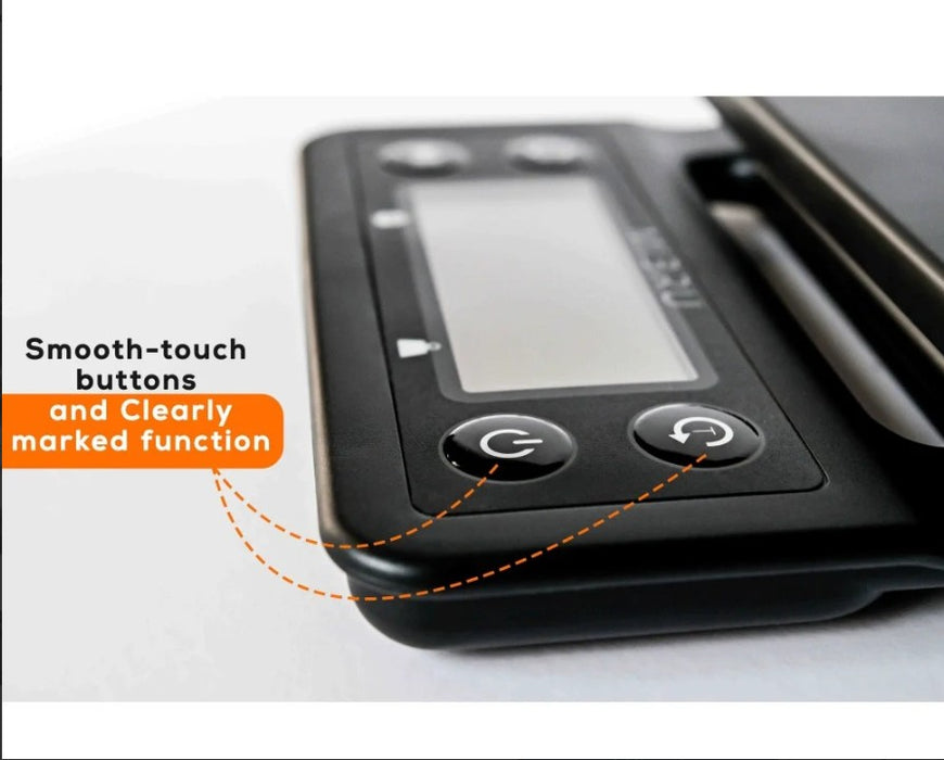 MIBRU - Coffee scale digital w/timer black |ميزان قهوة رقمي مع مؤقت عالي الدقة