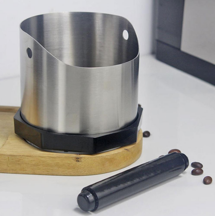 Stainless Steel Espresso Knock Box | نوك بكس بقايا قهوةالاسبريسو من الاستانليس ستيل