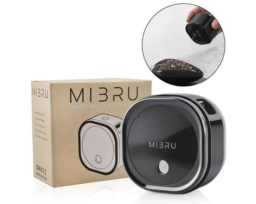 MIBRU - 30ml Rechargeable Nano Coffee Bean Sprayer (RDT) with Magnetic Base | مايبروا -بخاخ حبوب القهوة نانو كهربائي 30 مل قابل لإعادة الشحن مع قاعدة مغناطيسية