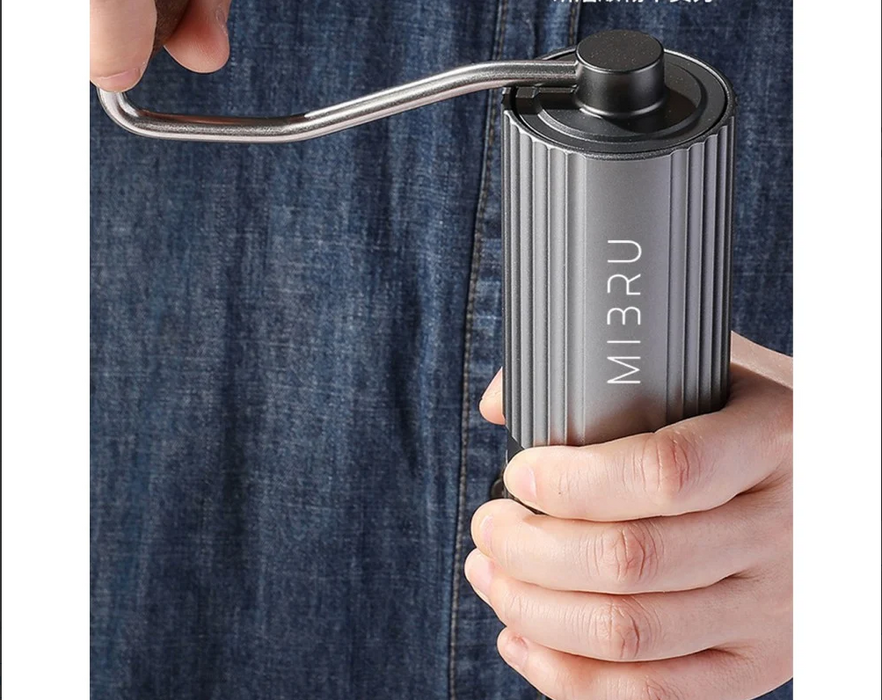 MIBRU K6 Professional Manual Coffee Grinder – Black | من مايبرو مطحنة قهوة يدوية احترافية K6 – أسود