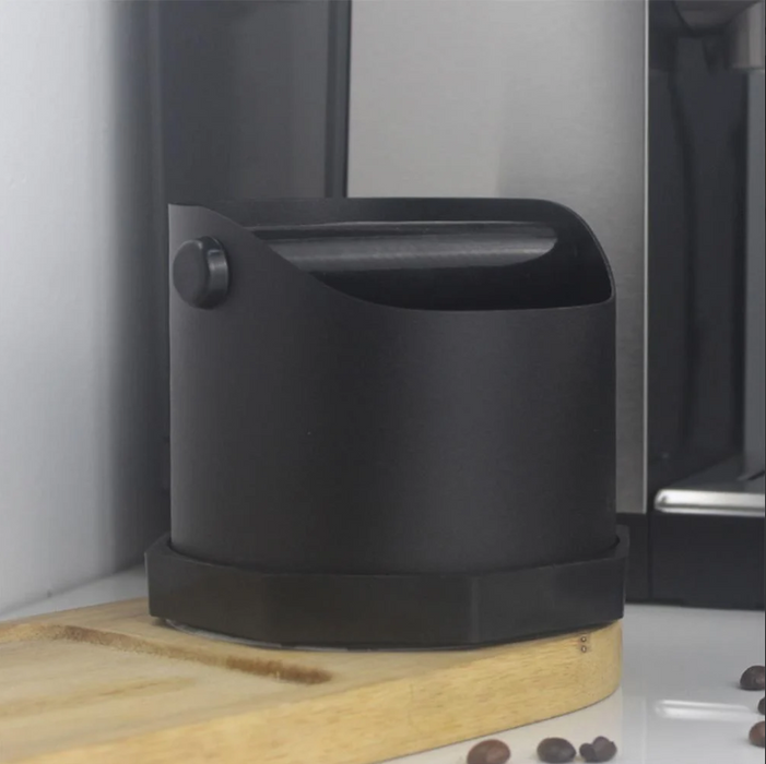 Stainless Steel Espresso Knock Box – Black