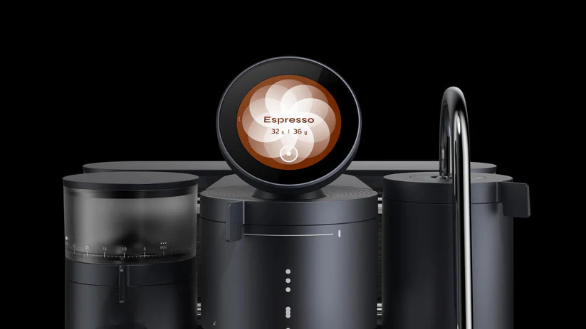 Meraki Meraki Commercial Dual Boiler Espresso Machine with Integrated Grinder & Smart Touchscreen - Black