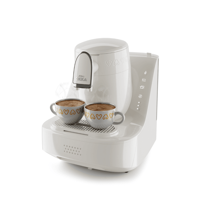 Arzum Okka Elite Turkish Coffee Machine (OK0040-05) – White & Chrome