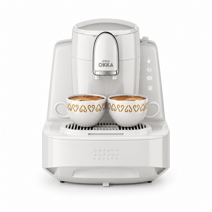 Arzum Okka Elite Turkish Coffee Machine (OK0040-05) – White & Chrome