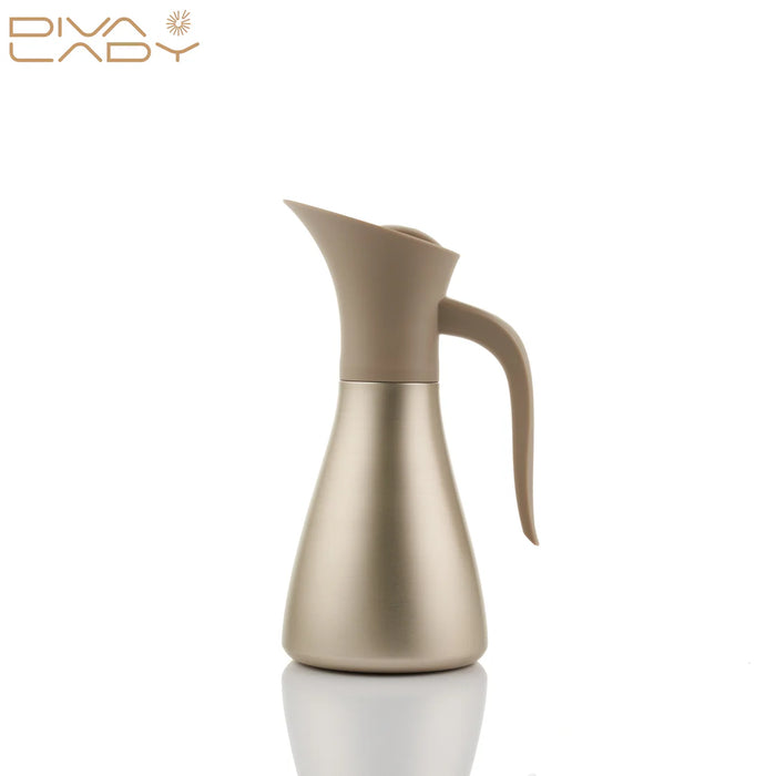 Diva Lady - Ghazalah Pot 600 ml Beige | ديفا ليدي - مطارة الغزالة 600 مل بيج