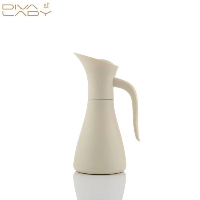 Diva Lady - Ghazalah Pot 600 ml Pearl White | ديفا ليدي - مطارة الغزالة 600 مل ابيض لؤلؤي