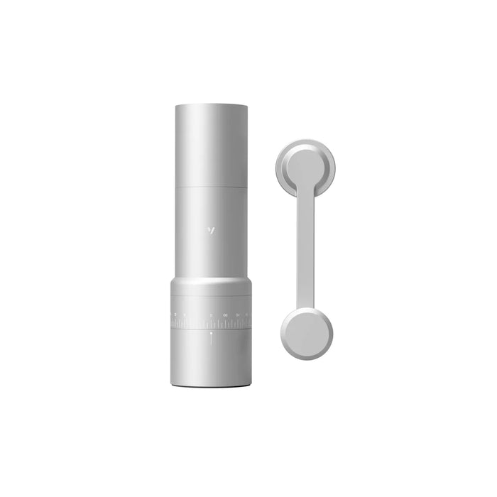 Varia EVO – Hybrid Coffee Grinder, Manual + Electric 140-StepGrinder with 38mm 45W Gray