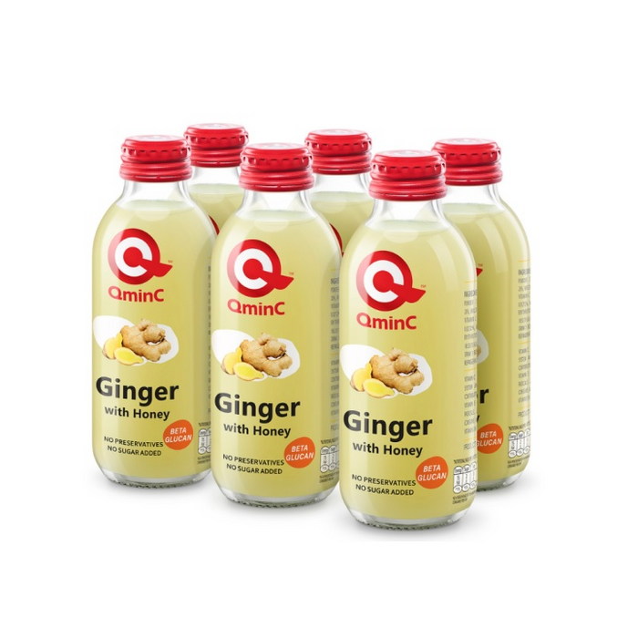 QminC - Ginger with Honey Juice (150 ml × 6) | عصير الزنجبيل مع العسل (150مل × 6)