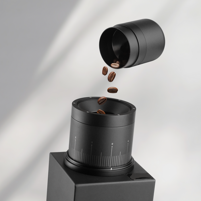 Varia VS6 Grinder (White) – 300W Brushless Motor, 5-Micron Stepless Adjustment, 500–1600 RPM Control