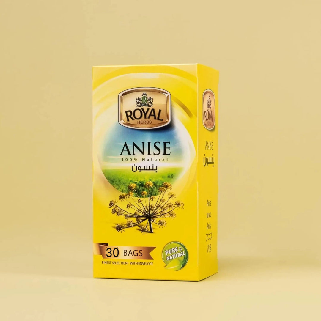 Royal Herbs - Anise Herbal Tea - 25+5 tea bags | رويال اعشاب - شاي اعشاب بنكهة ينسون - 5+25 كيس شاي