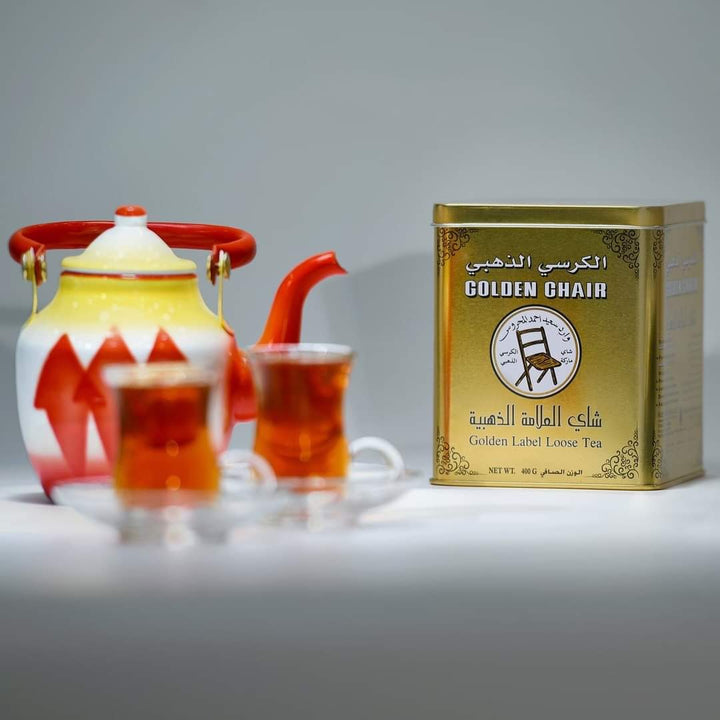 الكرسي الذهبي - شاي العلامة الذهبية 400 جرام  |  Golden Chair - Golden Label Loose Tea 400 gm