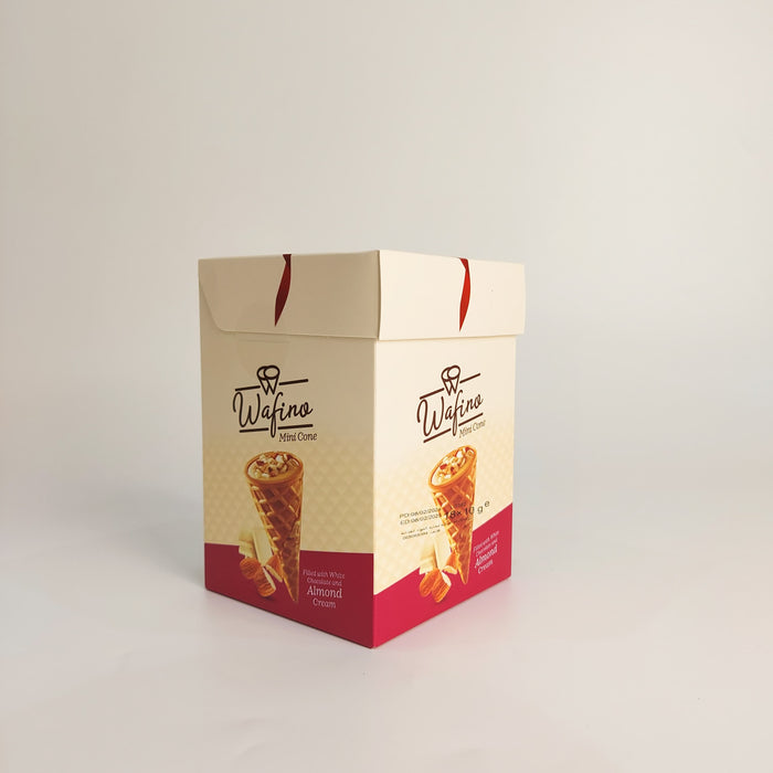 Wafino Mini Cone Filled with Milk Chocolate and Caramel Cream 18x10 g |