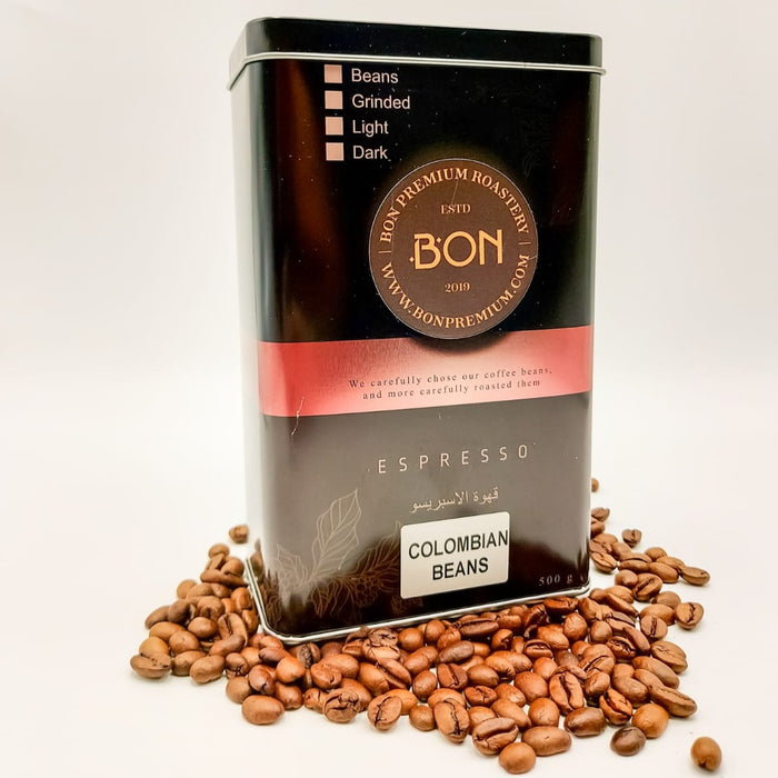 Bon Premium - Colombian Coffee Beans 500 g | بون بريميوم - حبوب القهوة الكولومبية 500 جرام