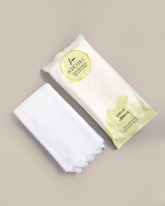 Agréable - wet towel Lemon Smell 25 Pieces