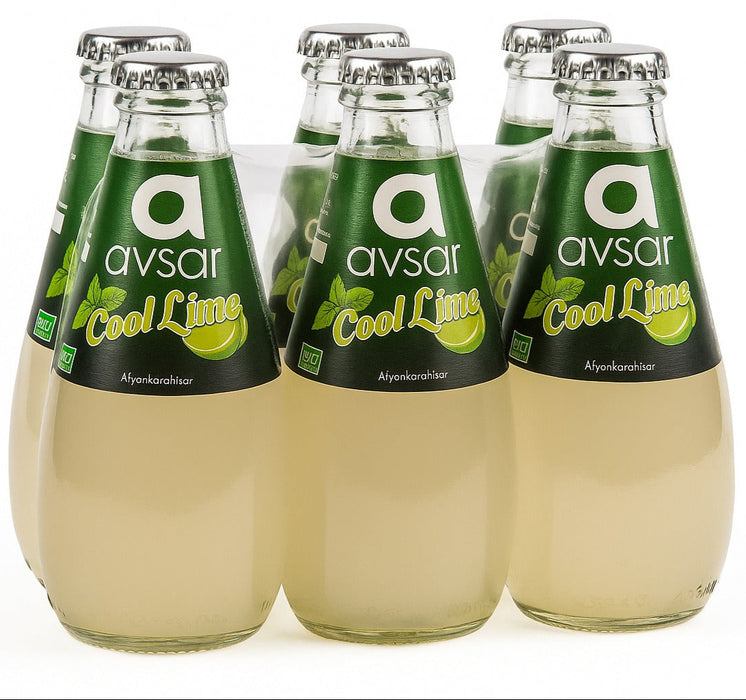 Avşar - Sparkling Mint & Lemon Flavored Drink (200ml x 6)