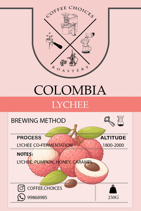Coffee Choices - Colombia Lychee 250 g Filter & Espresso Preparations