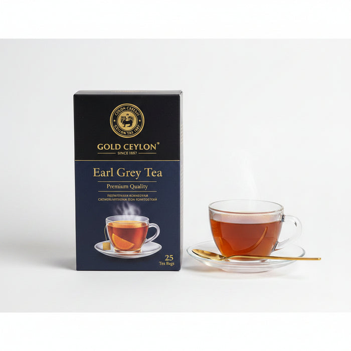 Gold Ceylon - Early grey tea  premium quality  25 bags