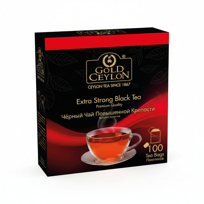 Gold Ceylon -  Extra strong Black tea premium quality  100 bags