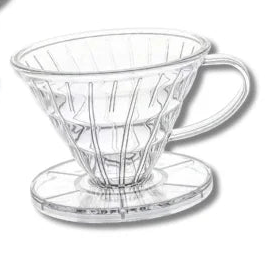 Neat - Flow dripper 01 Size - color  transparent | نيت قمع 01شفاف
