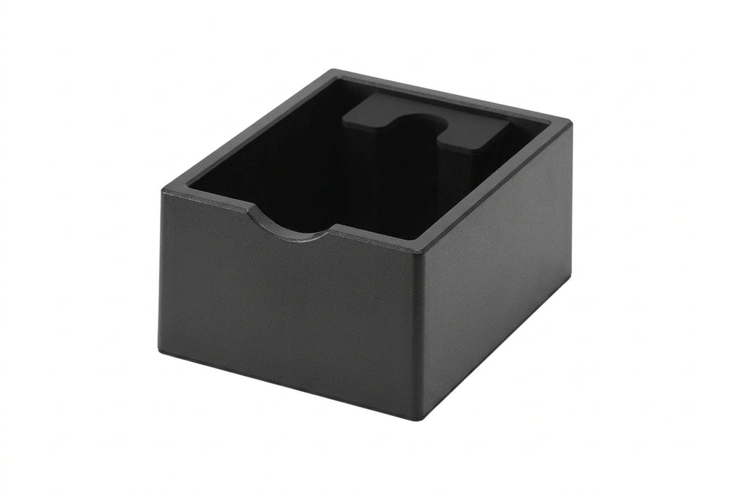 MUVNA ABS Portafilter Holder and Knock Box – Black | حامل البورتافلتر وصندوق تفريغ القهوة موفنا – أسود