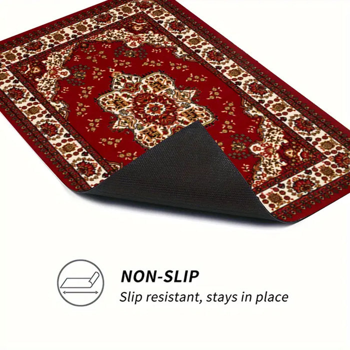 Elegant Floral Pattern Absorbent Kitchen Counter Mat 20 x 30 cm